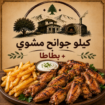 كيلو جوانح مشوي + بطاطا 