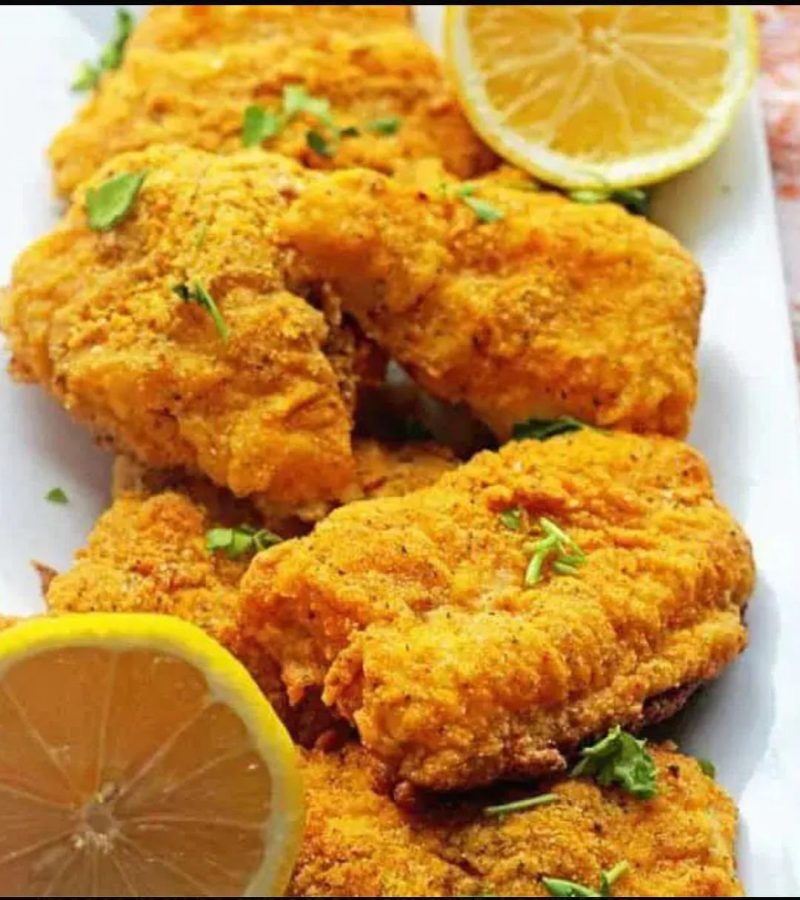 سمك فيليه مقلي 